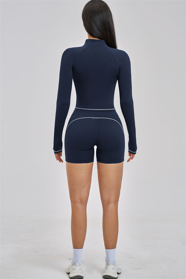 The Unbound Jacket Crop Top Shorts 3-Piece Set