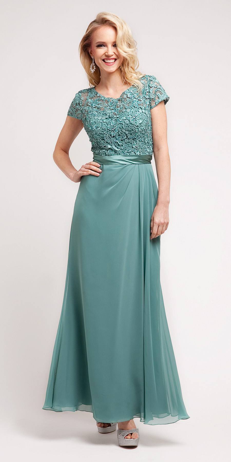 CLEARANCE - Cinderella Divine 1922 Long Dress Short Sleeve (Size 4XL)