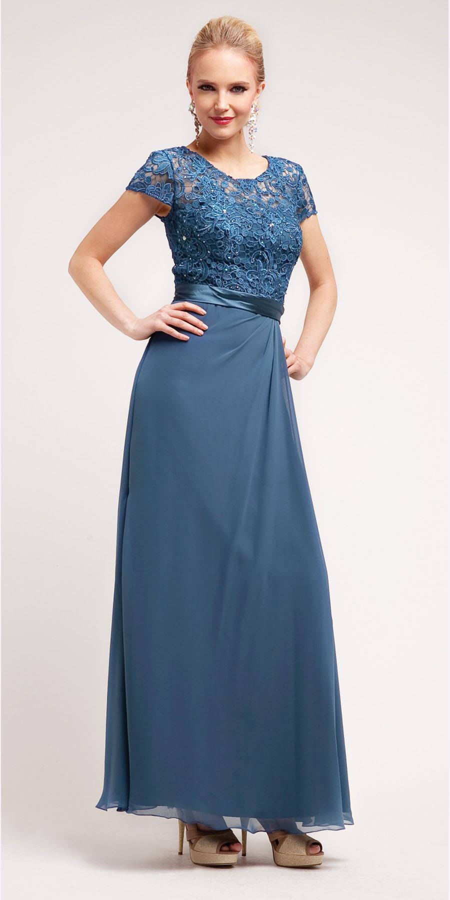 CLEARANCE - Cinderella Divine 1922 Long Dress Short Sleeve (Size 4XL)