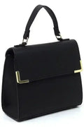 Vegan Leather Satchel - Top Handle Crossbody Bag | Femstylo