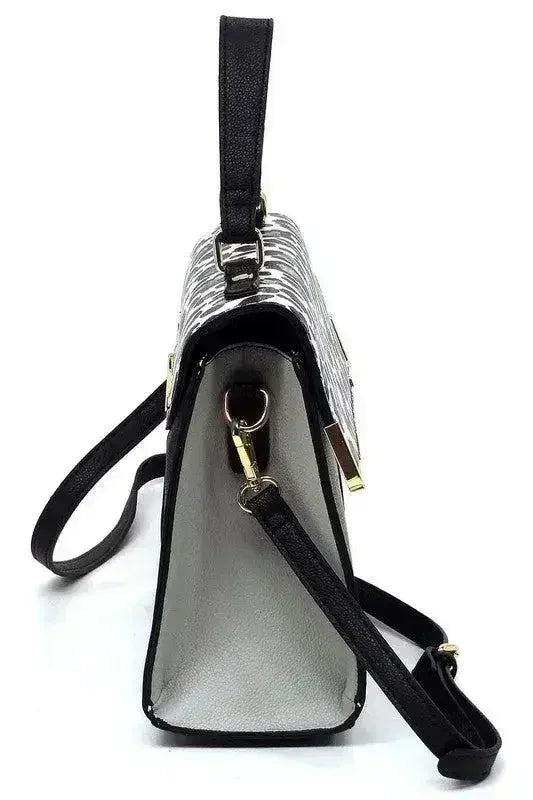 Vegan Leather Satchel - Top Handle Crossbody Bag | Femstylo