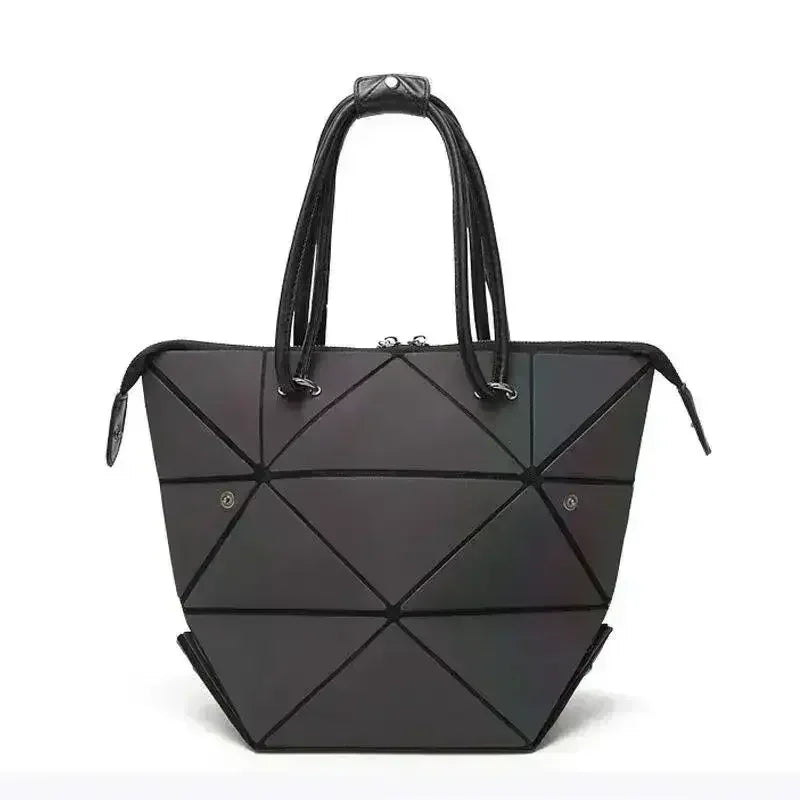 High Quality Geometric Rhombus PU Female Handbag