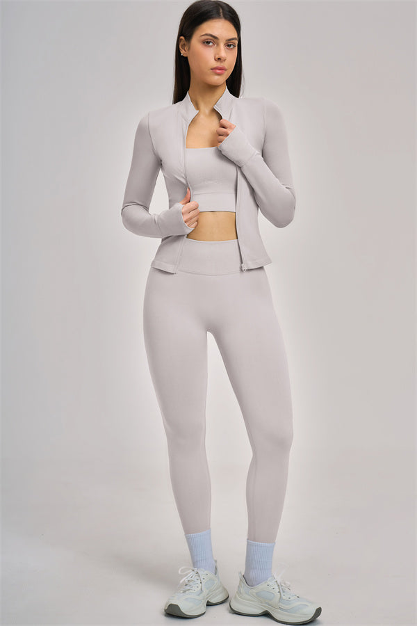 The Vision Jacket Sports Bra Leggings 3-Piece Set