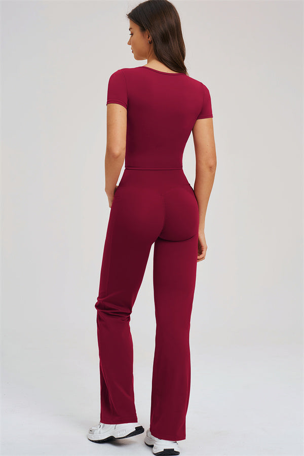 The Sizzle T-shirt Flared Leggings 2-Piece Set