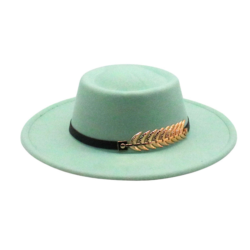 Autumn Winter Women Men  Vintage Fedora Women's Foldable Short Brim  Floppy Hat Gentleman Elegant Warm Hats Lady Party Luxury Caps Classic Summer Beach Sun Hat