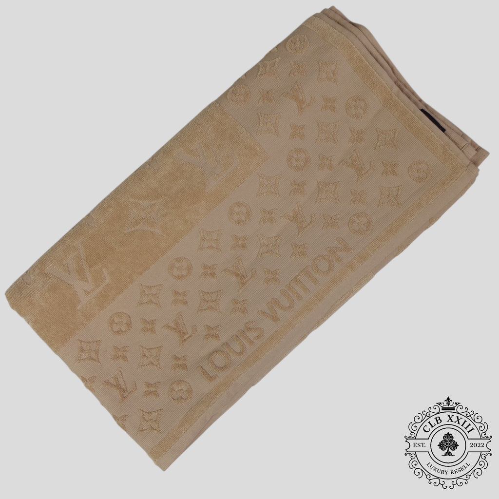 Louis Vuitton Monogram Beach Towel in Beige