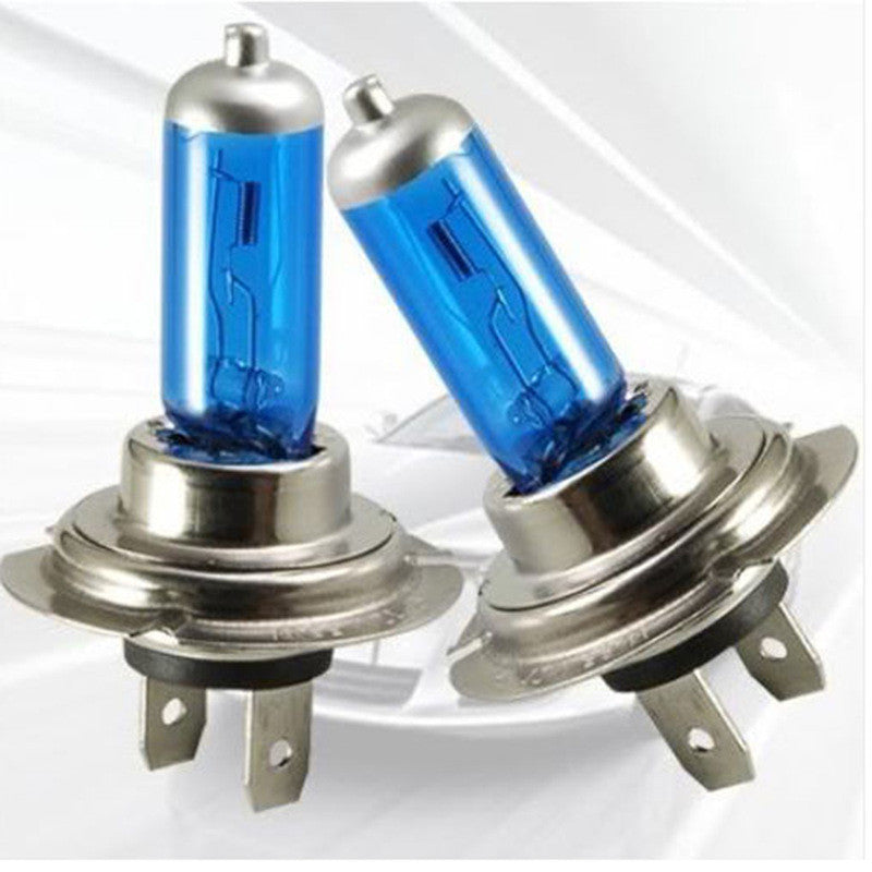 2 Pcs Car Super Bright H7 Xenon Halogen Upgraded Bright White Headlight Front Headlight Light Bulbs Lamp 12V Car Accessories Crystal Vision Ultra Upgraded Bright White Headlight