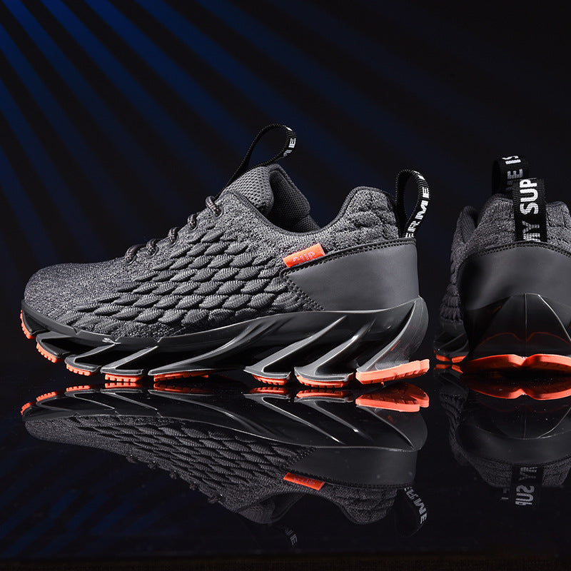 Mens Modern Sneakers Breathable Running Shoes Outdoor Sport Casual Couples Gym Mens Lightweight Unique Design Bottom Breathable Tennis Sport Sneakers
