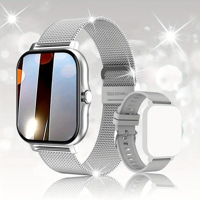 New Women Waterproof Smart Watch With T80/P70 Bluetooth and Heart Rate Monitor Fitness Tracker Luxury New Lady Smartwatch