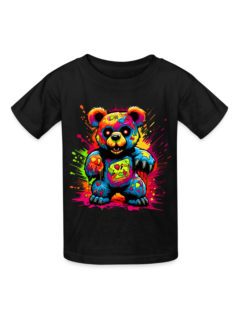 Boys Colorful Teddy Bear Short Sleeve T-Shirt
