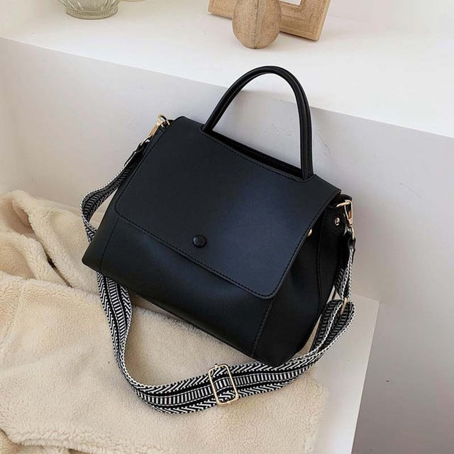Casual Simple Leather Crossbody Bag For Women And Girls Designer Shoulder Messenger Travel Bag For Ladies