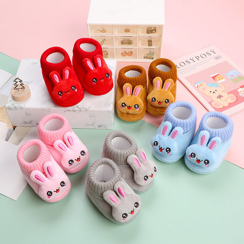 Newborn Baby Shoes Non-slip Crib First Walker Soft Material Comfortable Winter Boots Baby Autumn Shoes