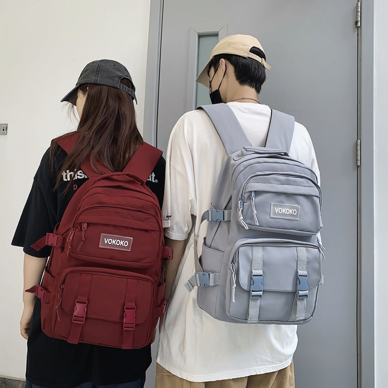 Campus Large Capacity Fashion Men's Backpack Ins New Trendy Small Canvas Mini Backpack For Women And Girls Anti-theft Shoulder Bag And School Bag For Teenager Girls