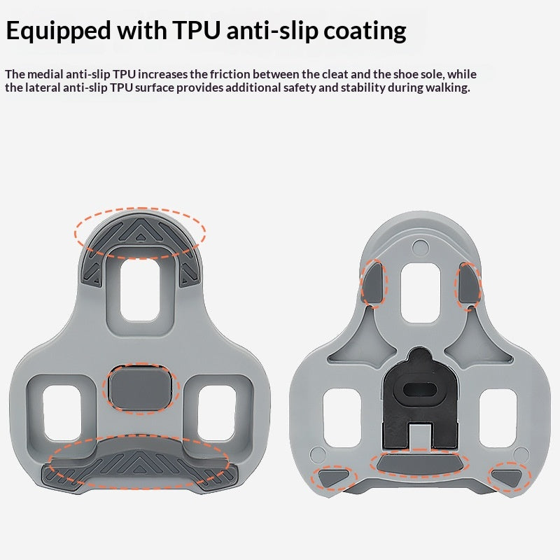 Road Pedal Cycling Shoes Cleats Self Locking Pedal Anti-Slip Cleat Compatible Look Road Bike Cycling Accessories Road Bike Cleats For Speed Cleats Indoor Outdoor Spin Cycling Pedals Cleat And Bicycle Clips Set