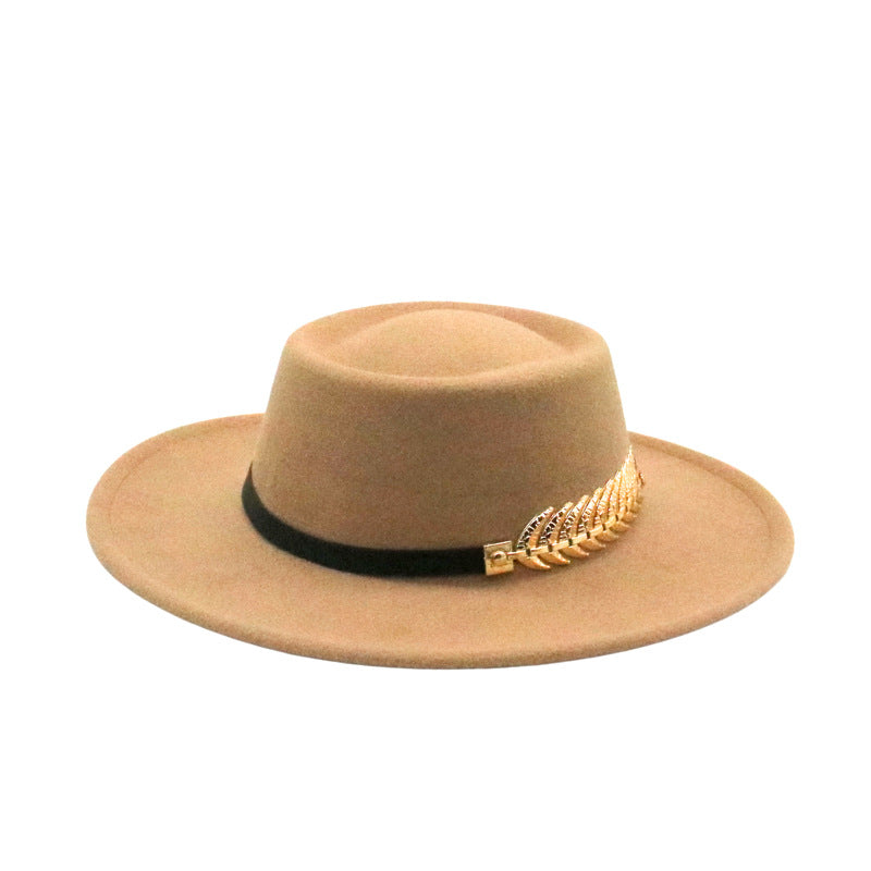 Autumn Winter Women Men  Vintage Fedora Women's Foldable Short Brim  Floppy Hat Gentleman Elegant Warm Hats Lady Party Luxury Caps Classic Summer Beach Sun Hat