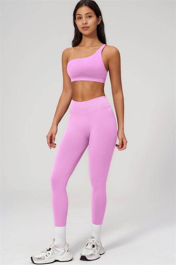 The Empower One-Shoulder Sports Bra Leggings 2-Piece Set