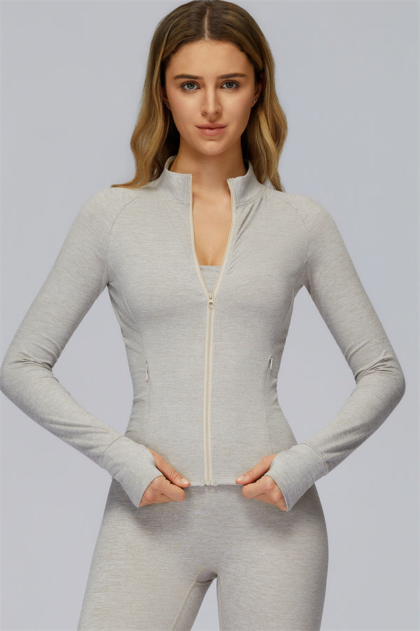 The Radiance Jacket Racerback Sports Bra Leggings 3-Piece Set