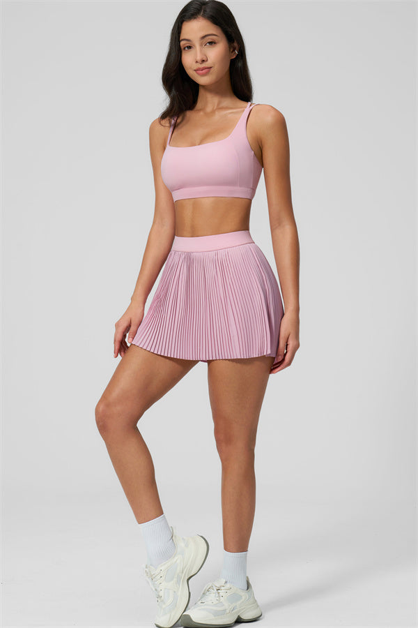 The Balance Sports Bra Tennis Skirt 2-Piece Set