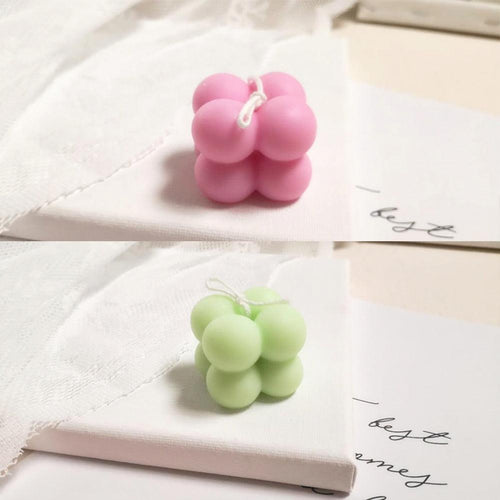 1pc Cube Wax Geometry Candle Soy Wax Candles Beautiful Art Candle Present Statue Scented Candles Decoration for Wedding Home Decor Candle Shaped Candles Wax Smokeless Oil Aromatherapy Candle For Christmas Wedding Home Decor