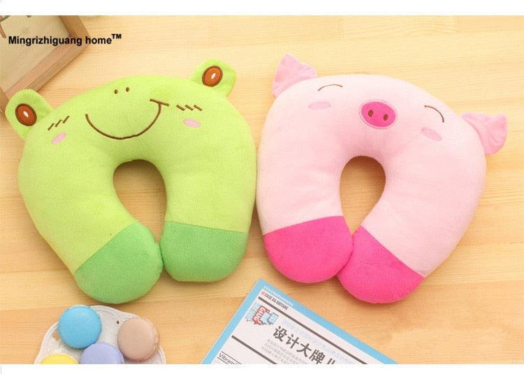 1PC Multi-Color Cartoon U Shaped Neck Pillow Comfortable Travel Pillow Inflatable Pillow Neck Pillow Lightweight Soft Pillows Comfortable Multi-Color Cartoon U Shaped Neck Travel Pillow U Shaped Car Pillow For Office Travel Airplane