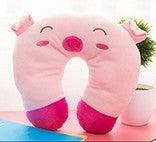 1PC Multi-Color Cartoon U Shaped Neck Pillow Comfortable Travel Pillow Inflatable Pillow Neck Pillow Lightweight Soft Pillows Comfortable Multi-Color Cartoon U Shaped Neck Travel Pillow U Shaped Car Pillow For Office Travel Airplane