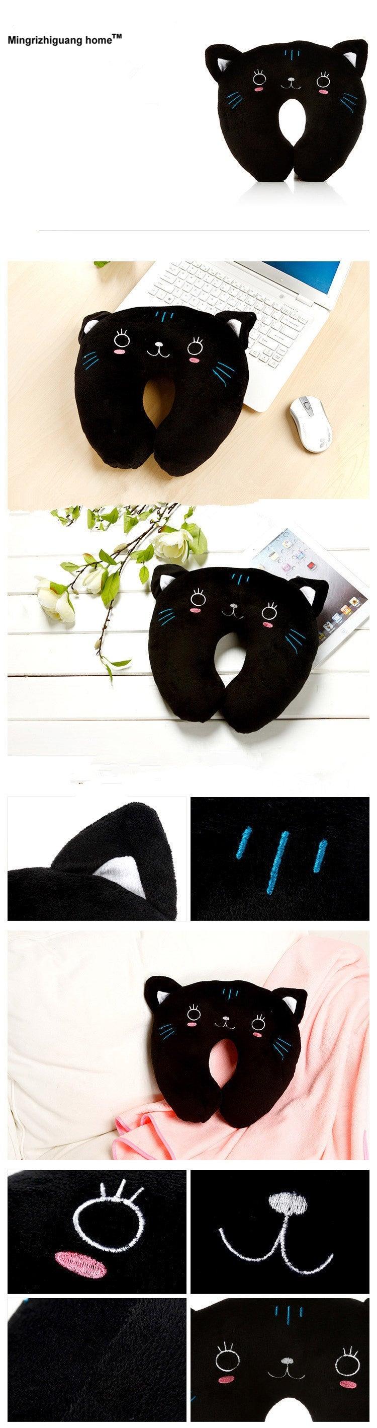 1PC Multi-Color Cartoon U Shaped Neck Pillow Comfortable Travel Pillow Inflatable Pillow Neck Pillow Lightweight Soft Pillows Comfortable Multi-Color Cartoon U Shaped Neck Travel Pillow U Shaped Car Pillow For Office Travel Airplane