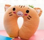 1PC Multi-Color Cartoon U Shaped Neck Pillow Comfortable Travel Pillow Inflatable Pillow Neck Pillow Lightweight Soft Pillows Comfortable Multi-Color Cartoon U Shaped Neck Travel Pillow U Shaped Car Pillow For Office Travel Airplane