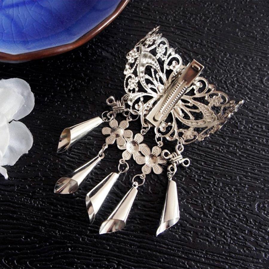 1Pc New Chinese Style Hair Clips for Women Cherry Hairpin Girls Elegant Ladies Headwear Costume Headdress Wedding Hair Accessories for Brides and Bridesmaids