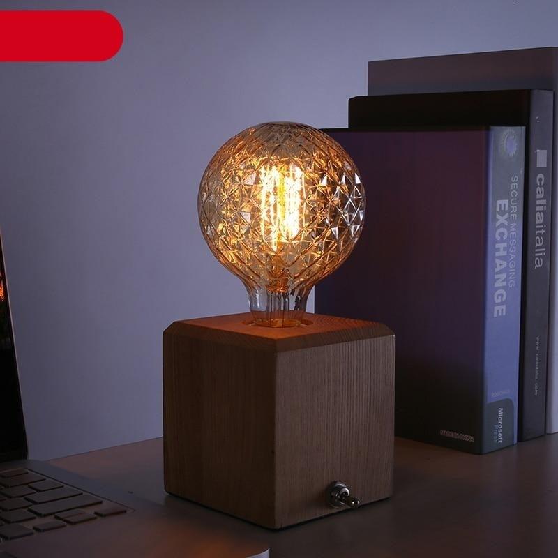 1pc Retro Lamp Edison Bulb Incandescent Living Room Decoration Vintage Lamp Filament Dimmable Amber Glass Antique Filament Light Bulbs