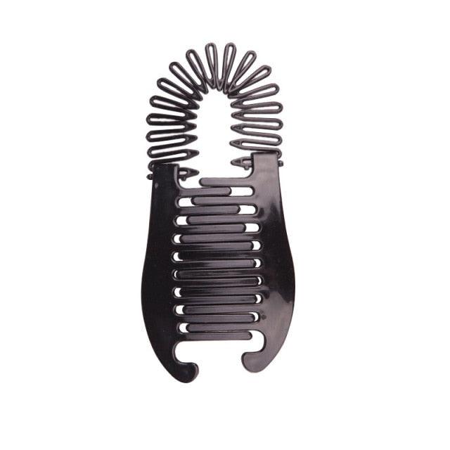 1PC Woman Elastics Hair Braider Banana Clip Scorpion Type Hair Holding Tool Ponytail Rubber Bands Ponytail Mohawk Bun Maker Accessories For Curly Hair Women