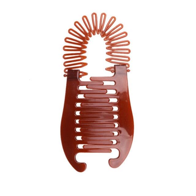 1PC Woman Elastics Hair Braider Banana Clip Scorpion Type Hair Holding Tool Ponytail Rubber Bands Ponytail Mohawk Bun Maker Accessories For Curly Hair Women