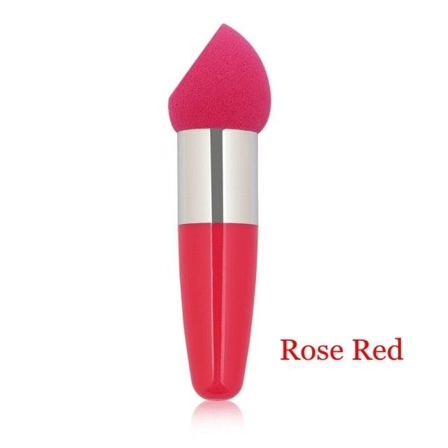 1PC Womens Powder Sponge Beauty Cosmetic Puff Face Makeup Brushes Tools with Handle Makeup Brush Professional Soft Mushroom Head