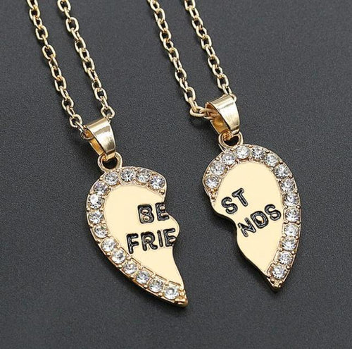 2 Pcs/Set Fashion Best Friends Charm Bracelets For Women Girls Heart Friendship Forever Jewelry Bracelets For Women Cute Jewelry Love Sister Best Friend Charm Bracelet For Girls Best Gifts For Friends