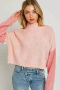 Color Block Oversize Sweater – Bold & Cozy Winter Knit
