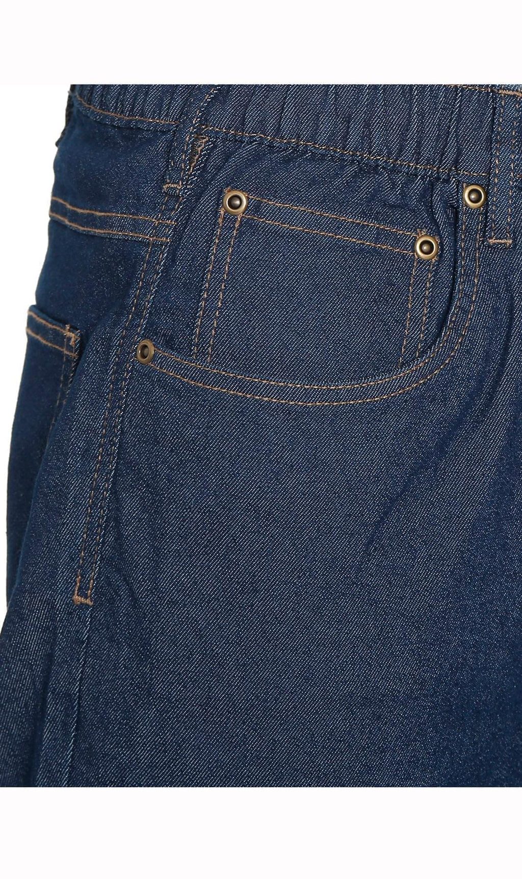 Men's Pull-On Denim and Twill Pants — Elastic Waist Easy Fit