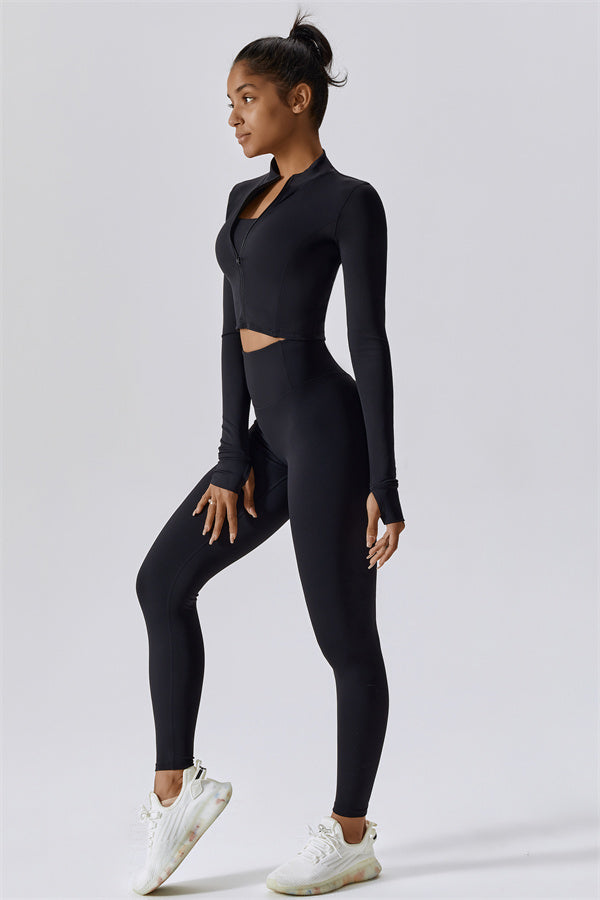 The Eloise Jacket Sports Bra Leggings 3-Piece Set