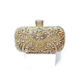 Floral Diamond Clutch Bag - Wedding & Party Minaudière | Femstylo