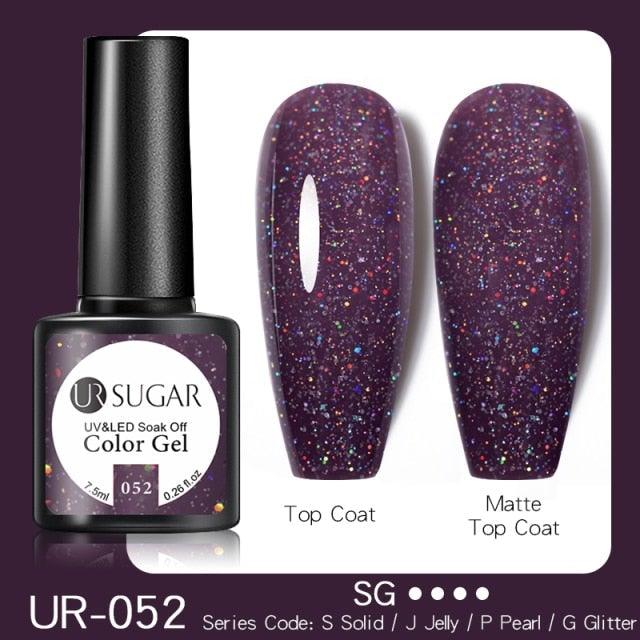 2022 New Reflective Glitter Nail Gel 8ml  Permanent UV/LED Glossy Effect Popular Diamond Nail Gel Design For Womens