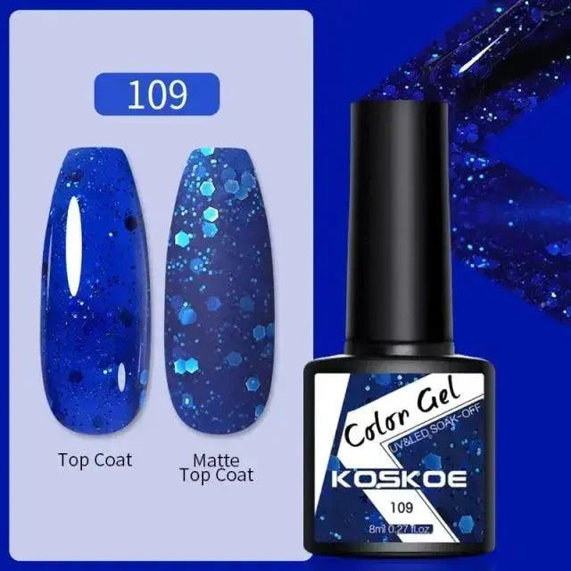 Spring Summer Nail Gel Polish Colorful UV LED Diamond Stylish Glossy and Matte Fashion Design For Womens