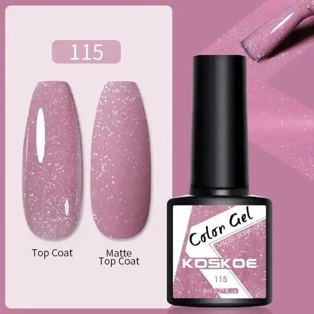Spring Summer Nail Gel Polish Colorful UV LED Diamond Stylish Glossy and Matte Fashion Design For Womens