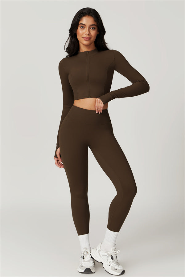 The Eloise Jacket Sports Bra Leggings 3-Piece Set