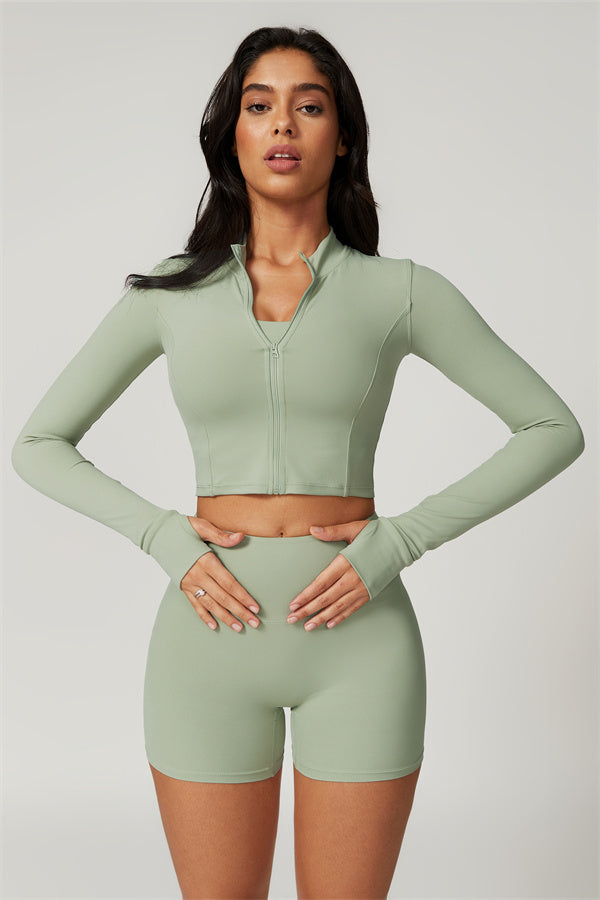 The Eloise Jacket Sports Bra Shorts 3-Piece Set