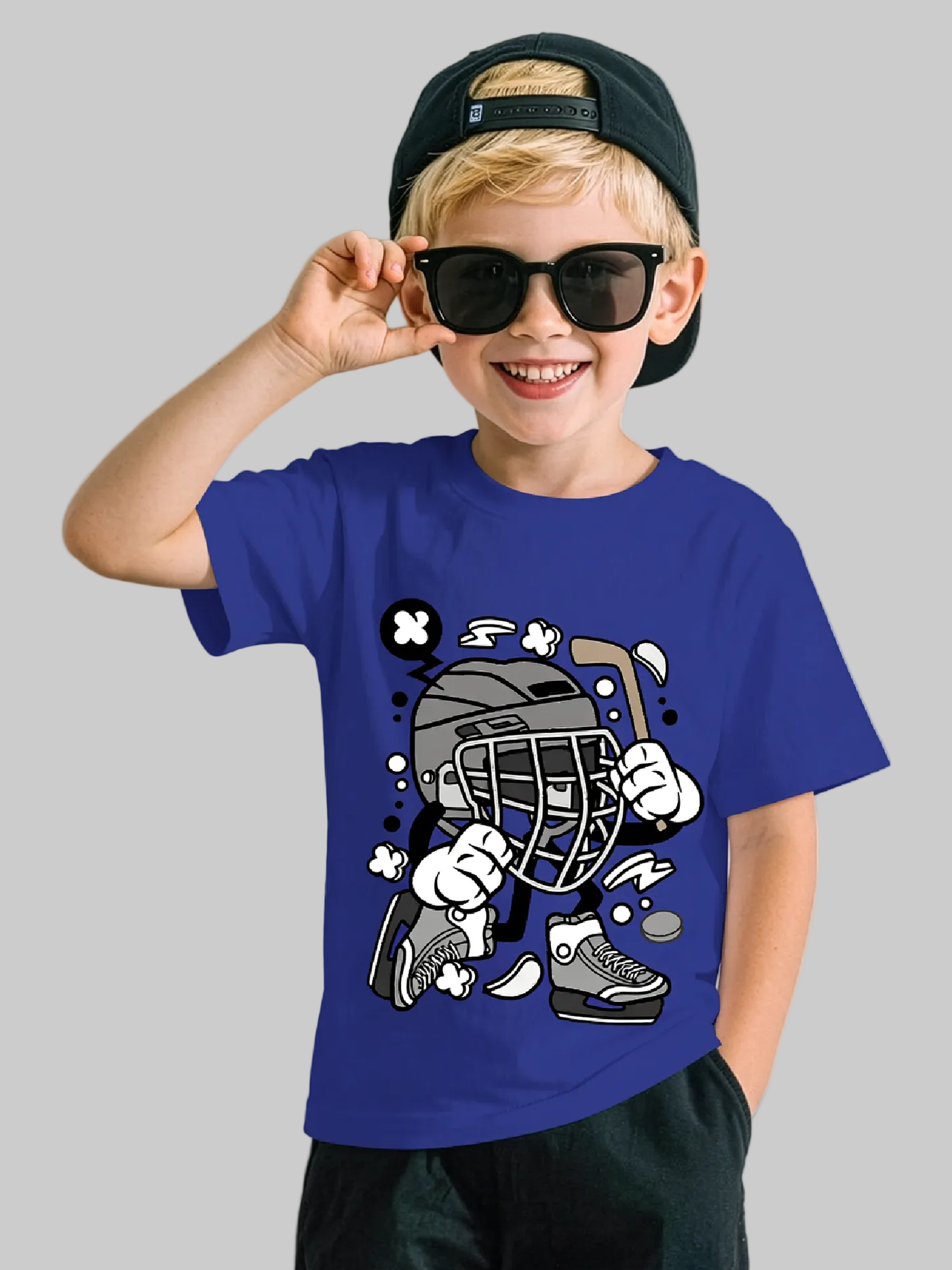 Boys Hockey Short Sleeve T-Shirt
