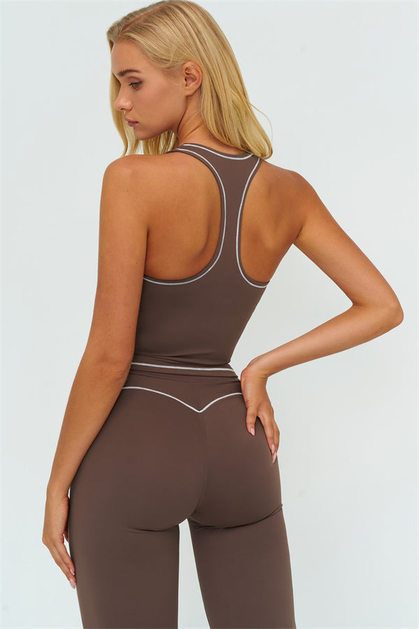 The Amara Crop Top Flared Leggings 2-Piece Set