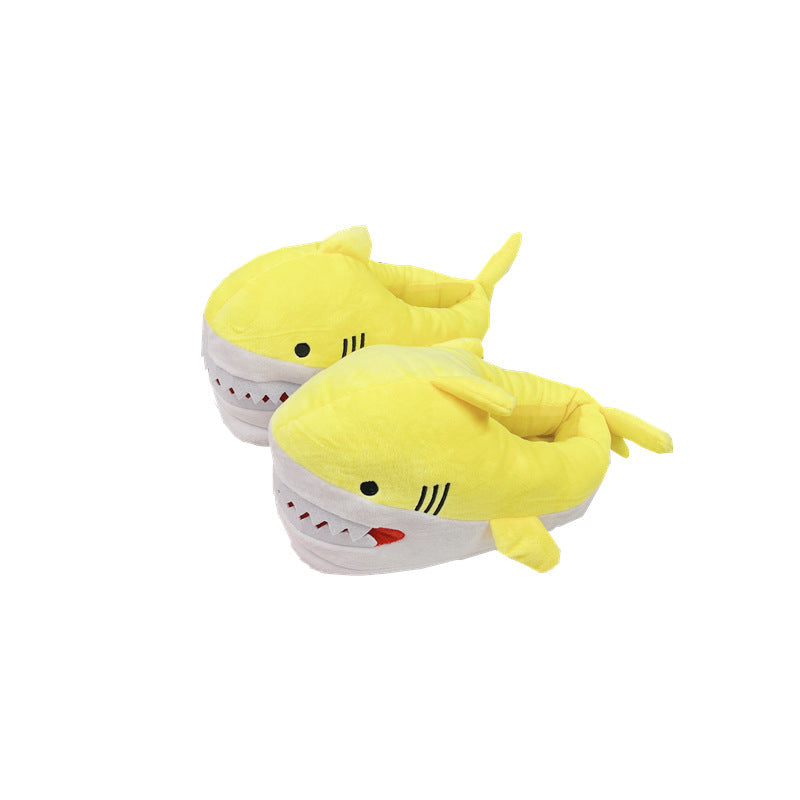Warm Shark Womens Home Slippers Fashion Plush Winter Funny Elegant Women Slippers Cute Cartoon Shark Indoor Warm Home Cotton Slippers