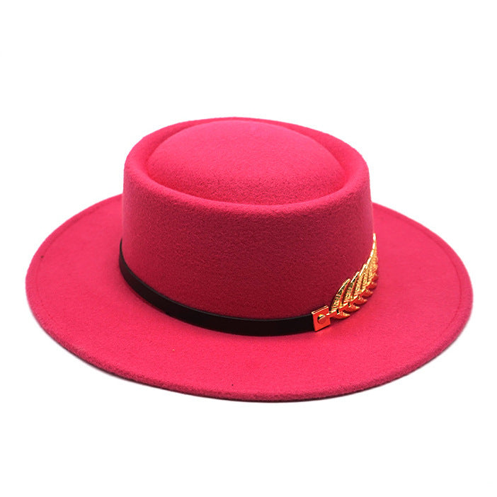 Autumn Winter Women Men  Vintage Fedora Women's Foldable Short Brim  Floppy Hat Gentleman Elegant Warm Hats Lady Party Luxury Caps Classic Summer Beach Sun Hat