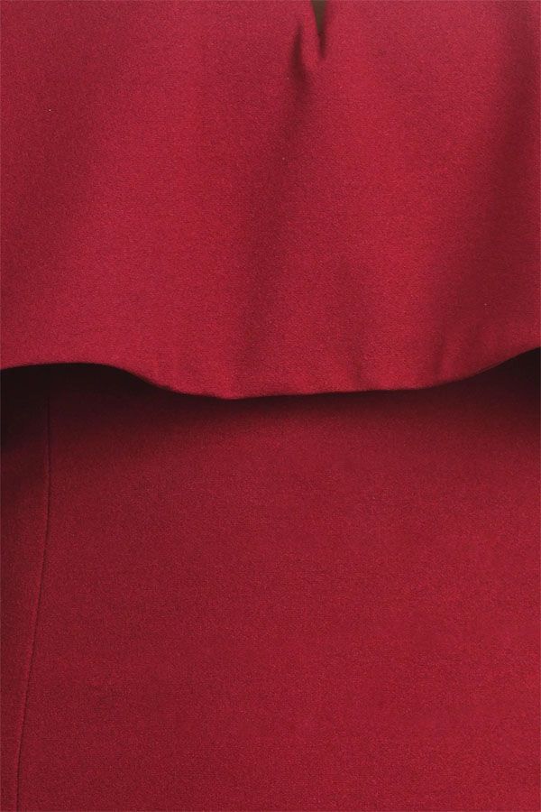 CLEARANCE - Eureka 2102 Long Dress Off Shoulder with V-Notch Ruffled Bodice (Size XL)