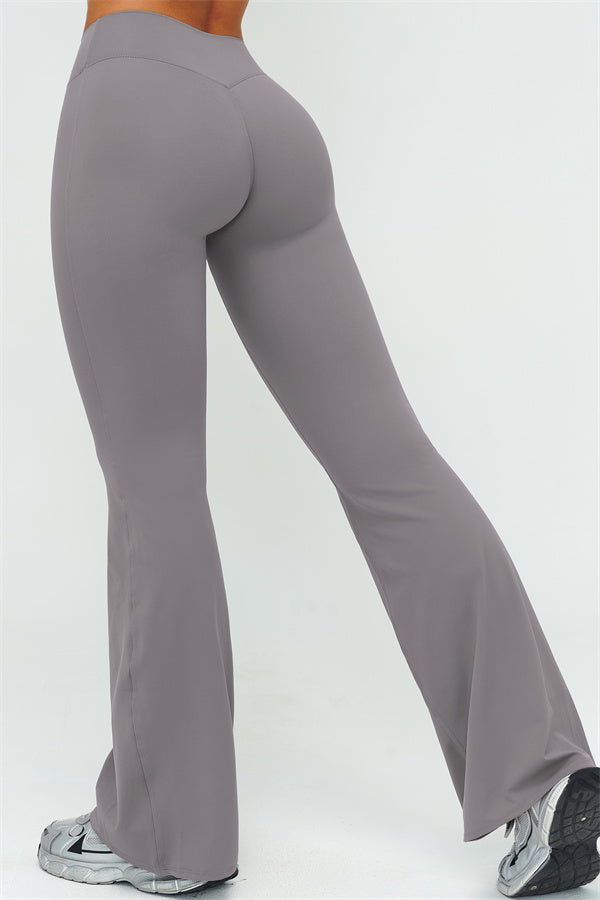 The Lushness V-Back Sports Bra Flared Leggings 2-Piece Set
