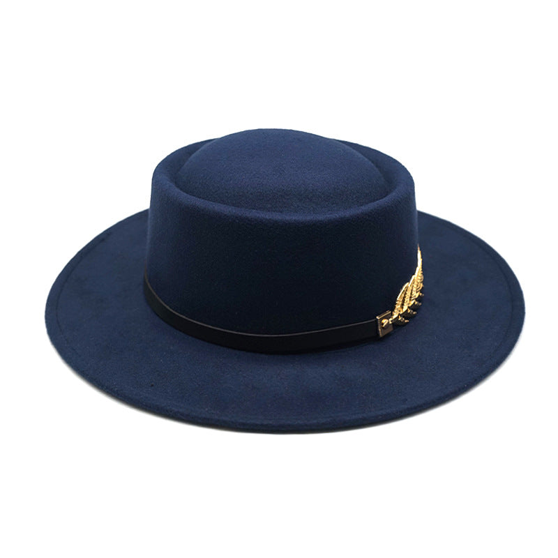 Autumn Winter Women Men  Vintage Fedora Women's Foldable Short Brim  Floppy Hat Gentleman Elegant Warm Hats Lady Party Luxury Caps Classic Summer Beach Sun Hat