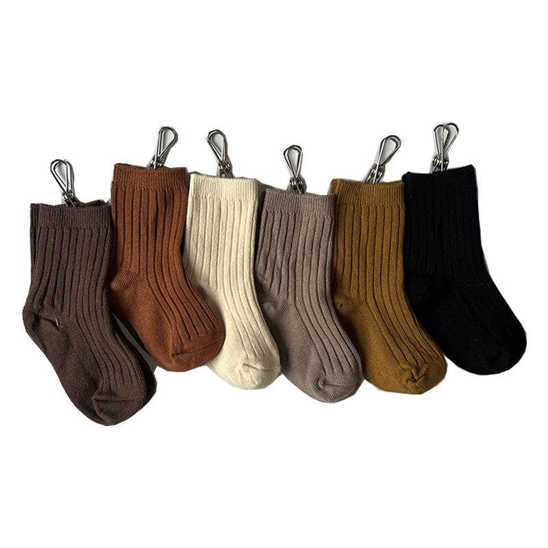 Baby Toddler Cotton Solid Color Short Newborn Casual Comfortable Socks For Kids Boys And Girl